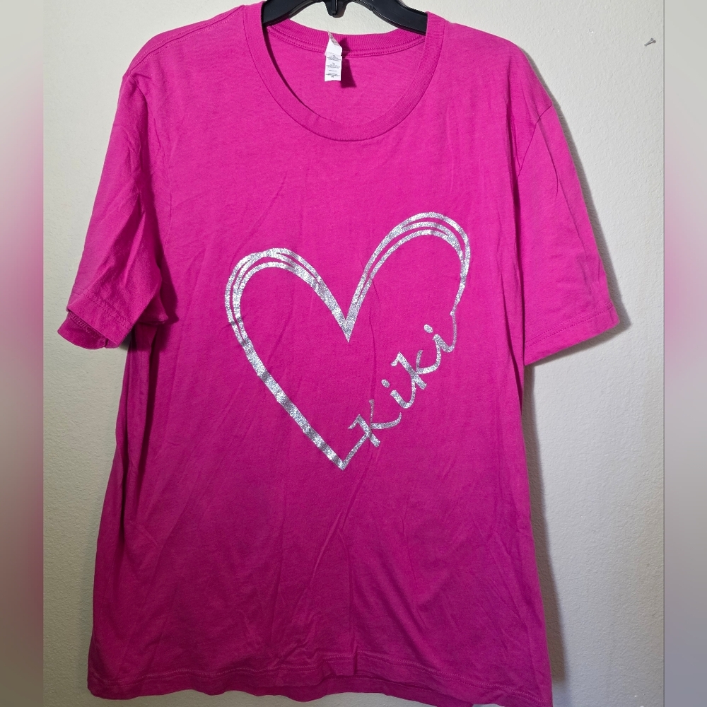 EUC Womens Custom Made "Kiki" Pink Shirt